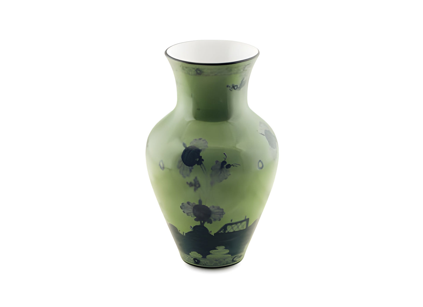 Vaso Ming grande in malachite Oriente Italiano