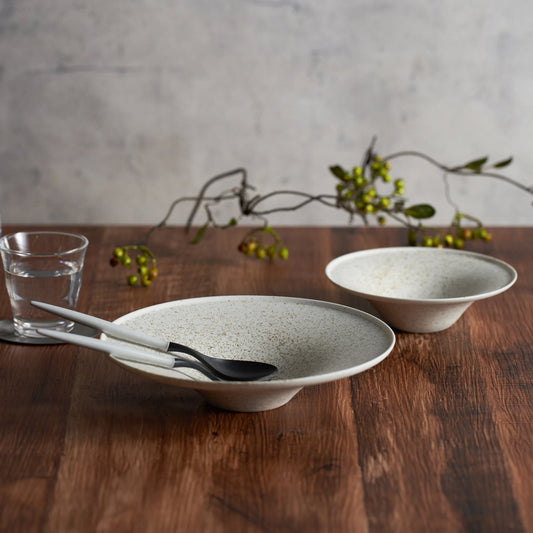 Ciotola con bordo 7 - Nashiji White