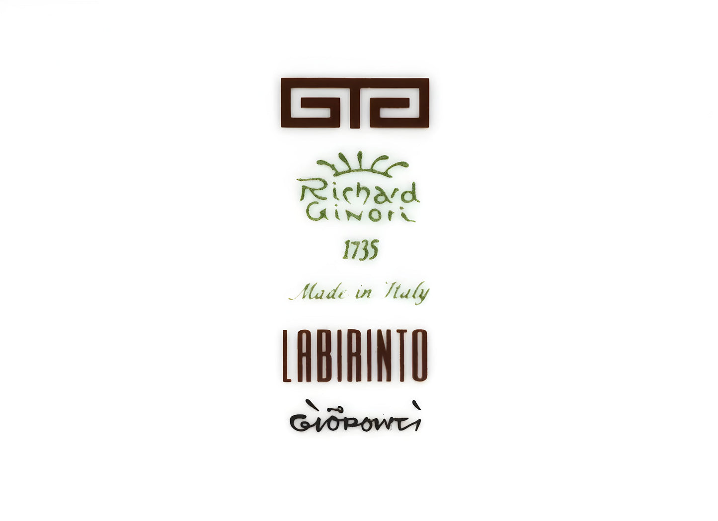 Piatto quadrato Labrinto Ebano