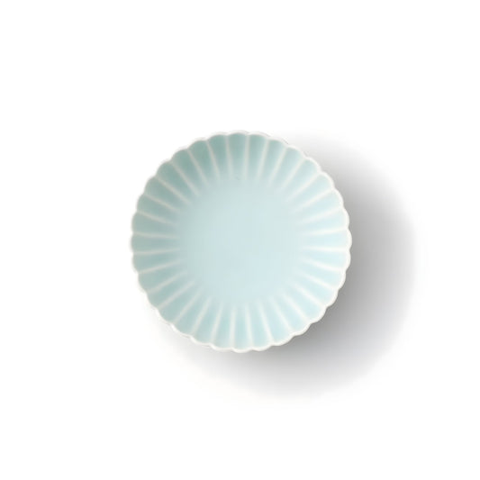 Ciotola bassa Kikuwari Celadon umida