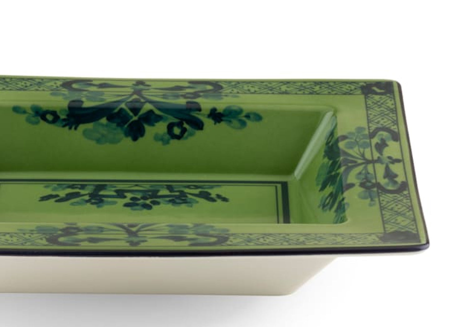 Vassoio per il cambio in malachite Oriente Italiano