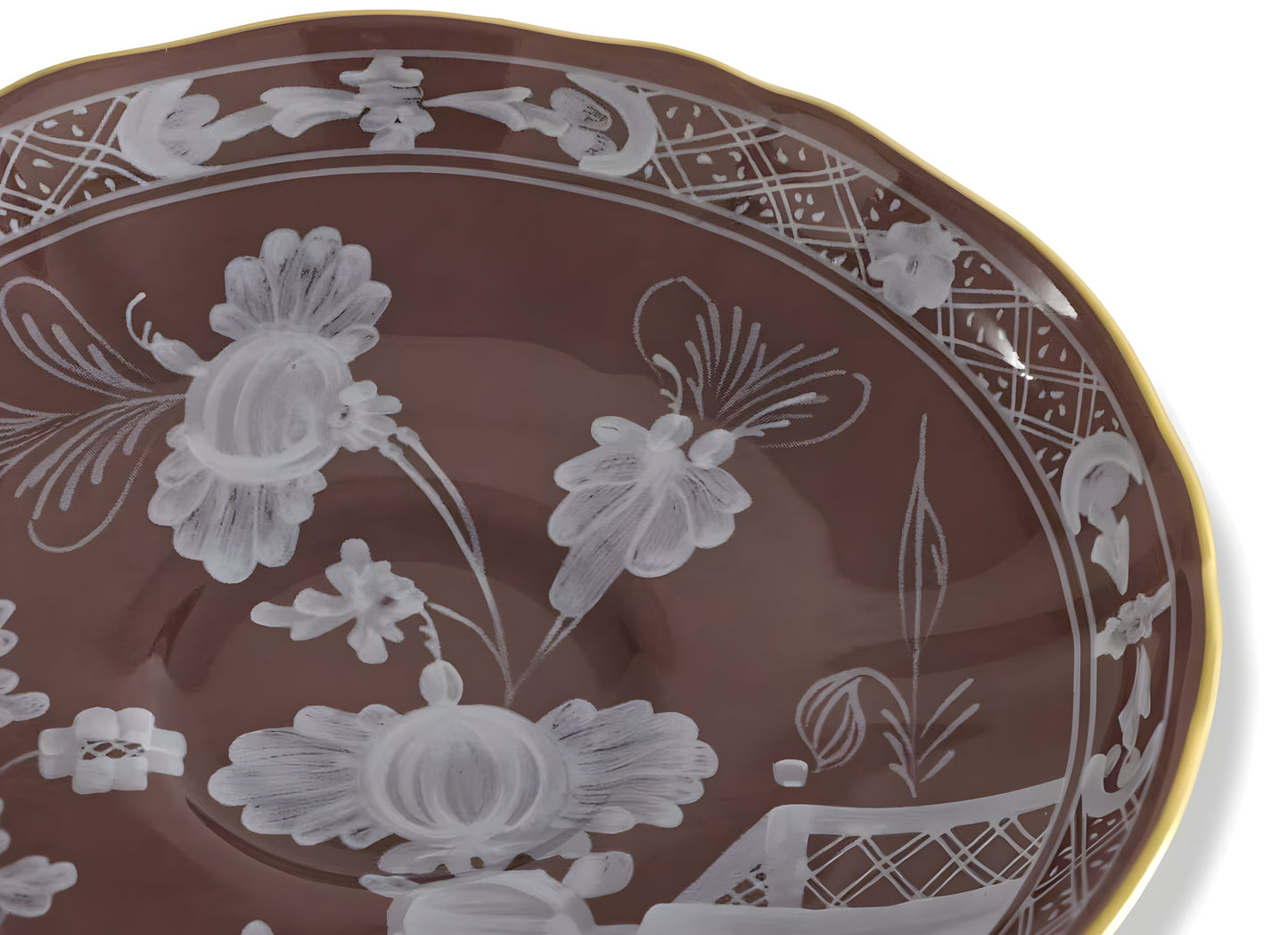 Piattino caffè Oriente Italiano Castagna
