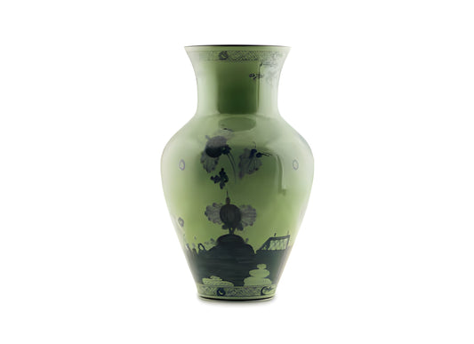 Vaso Ming grande in malachite Oriente Italiano