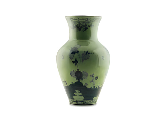 Vaso Ming grande in malachite Oriente Italiano