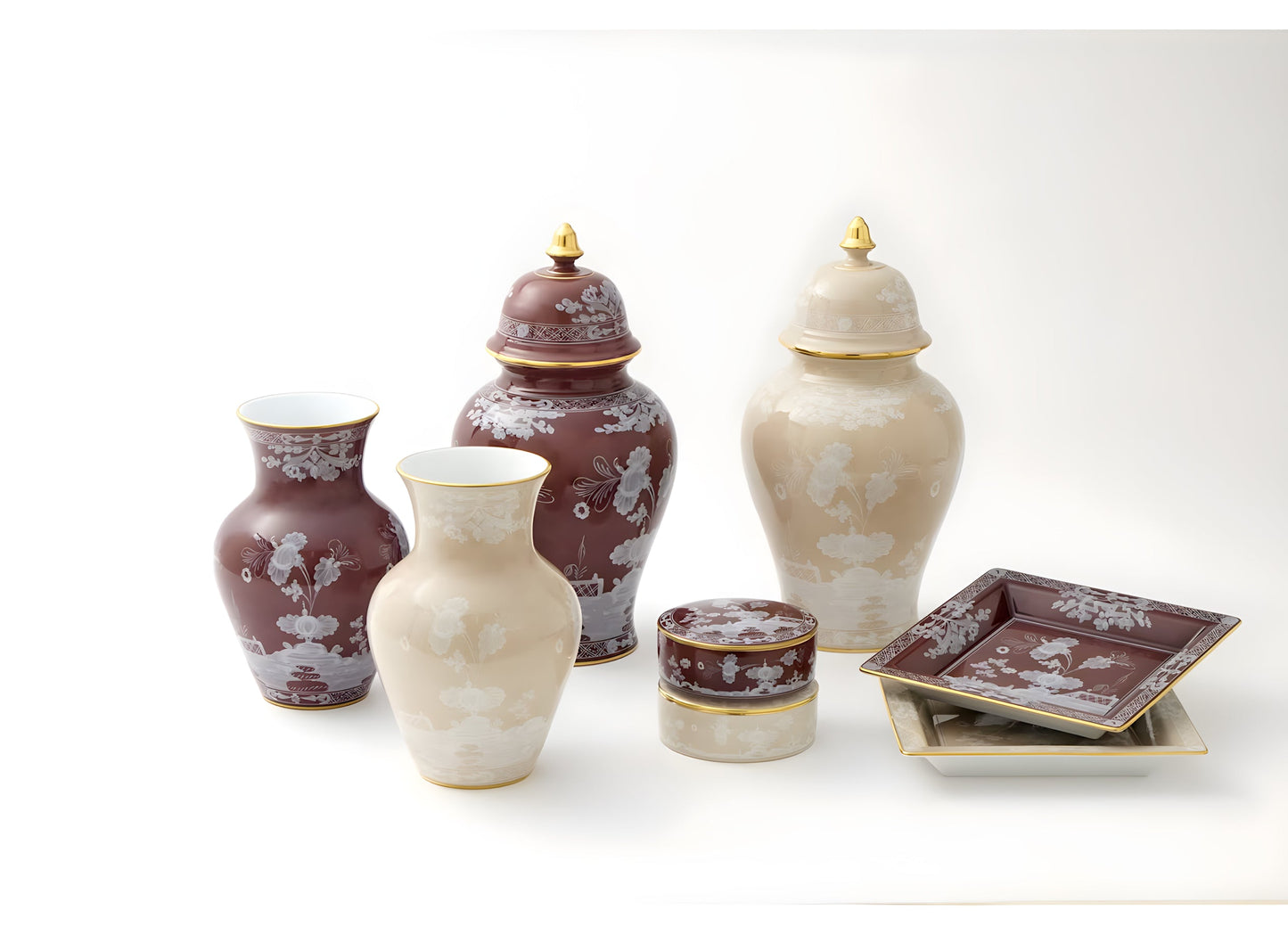 Vaso Oriente Italiano Castagna Ming