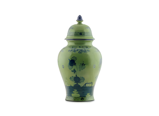 Vaso Potiche Grande in Malachite Oriente Italiano