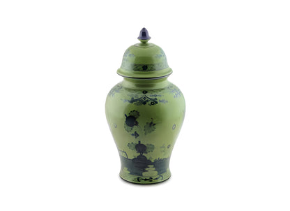 Vaso Potiche Grande in Malachite Oriente Italiano