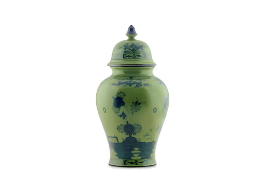 Vaso Potiche Grande in Malachite Oriente Italiano