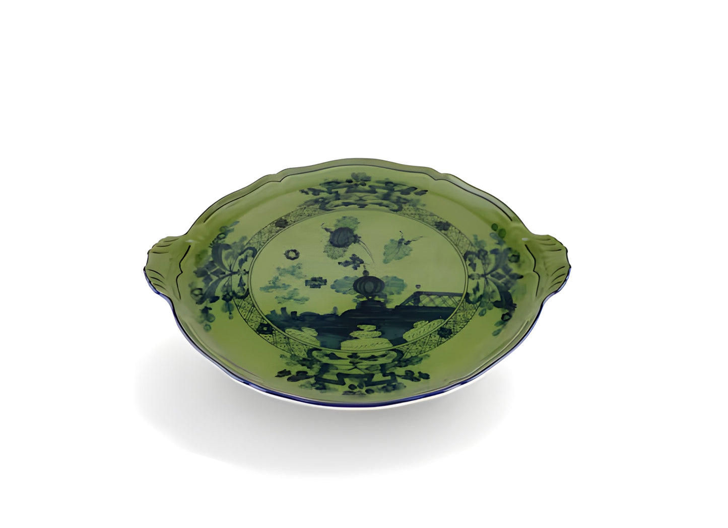 Piatto torta Oriente Italiano in malachite