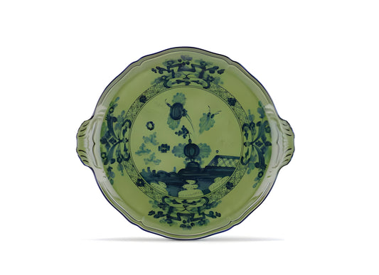 Piatto torta Oriente Italiano in malachite