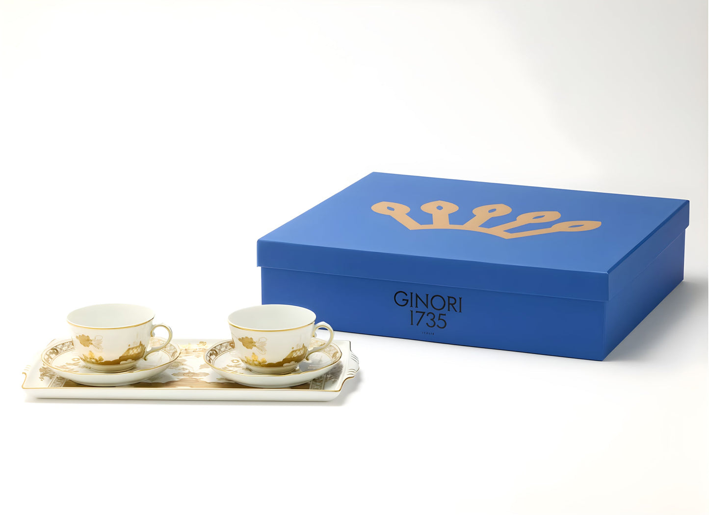 Oriente Italiano Tesori Tea Set per due con vassoio