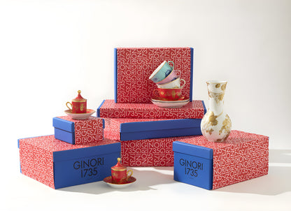 Oriente Italiano Tesori Tea Set per due con vassoio