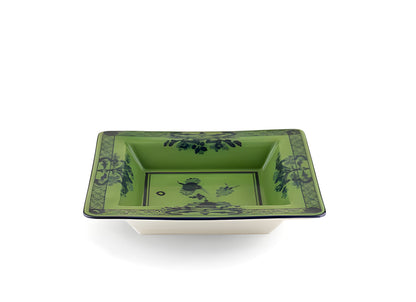 Oriente Italiano Vassoio portamonete quadrato in malachite