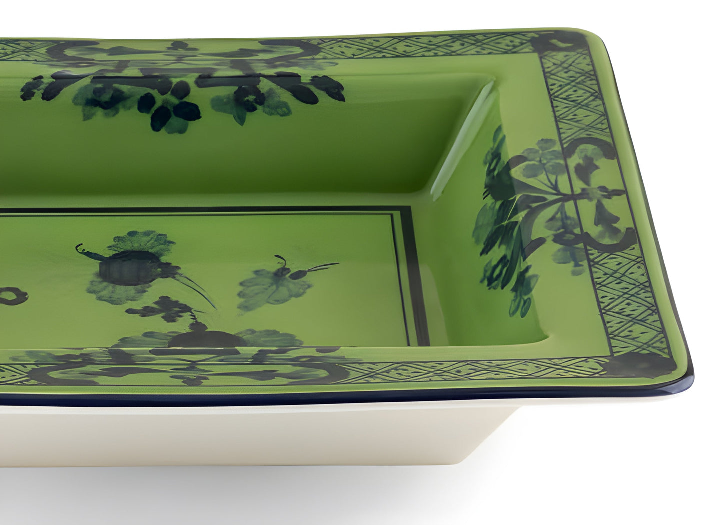 Oriente Italiano Vassoio portamonete quadrato in malachite