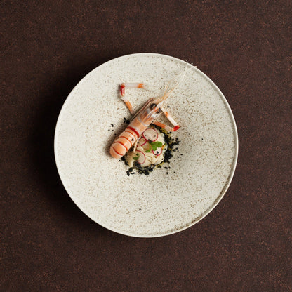 Ciotola con bordo 7 - Nashiji White