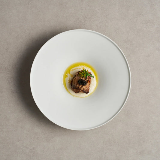 Ciotola con bordo 7 - Bianco opaco