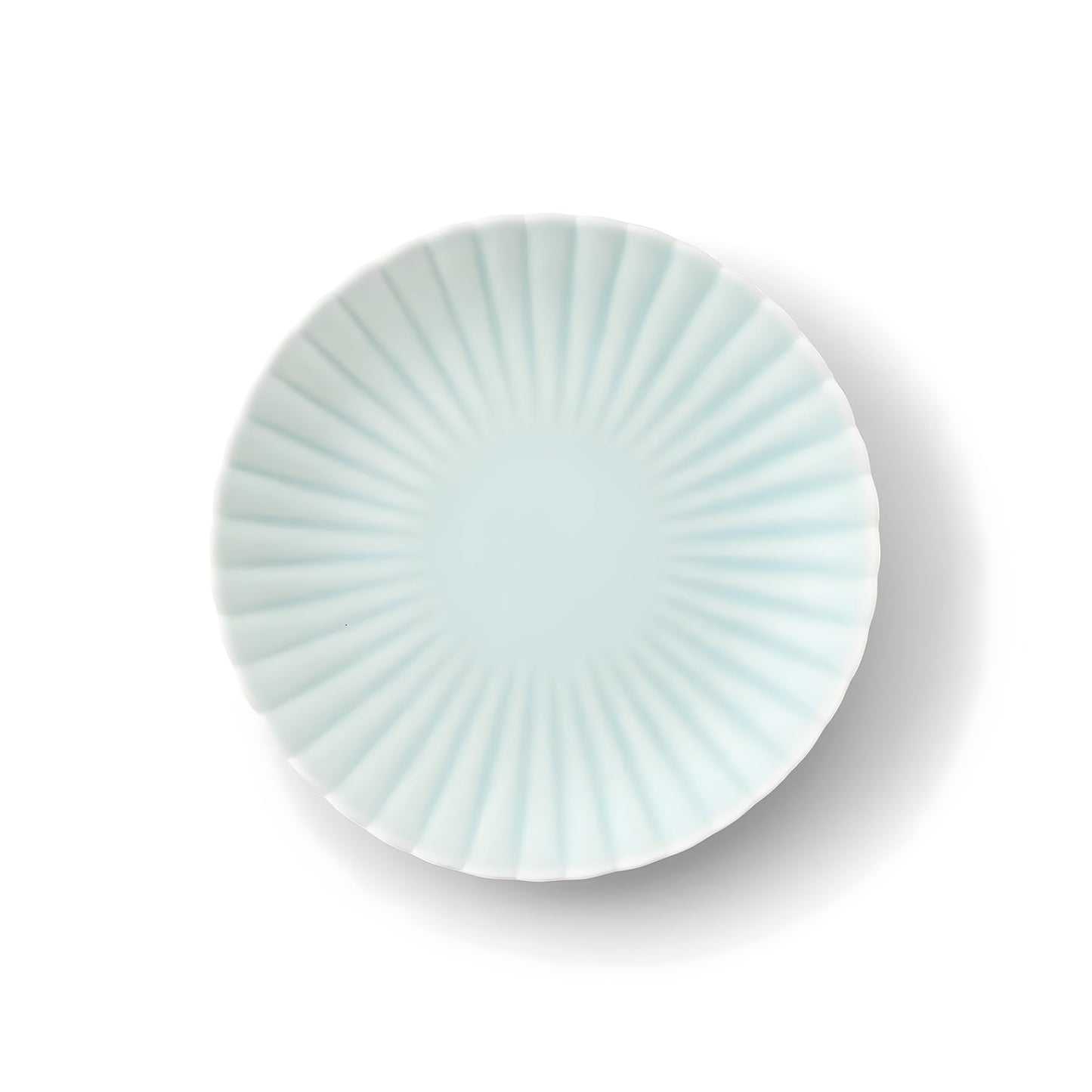 Piatto Kikuwari Celadon umido L