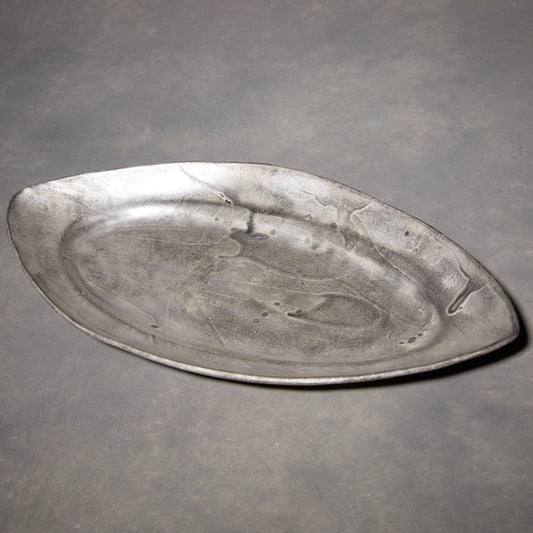 Piatto ovale smaltato in argento Yuko Ikeda 01