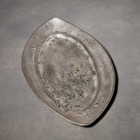 Piatto ovale smaltato in argento Yuko Ikeda 02