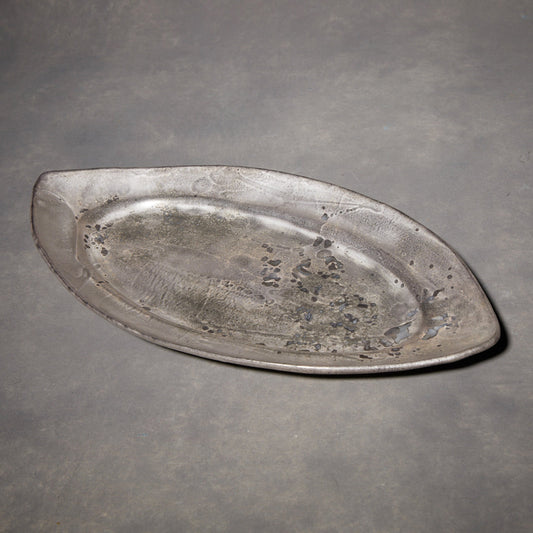 Piatto ovale smaltato in argento Yuko Ikeda 02